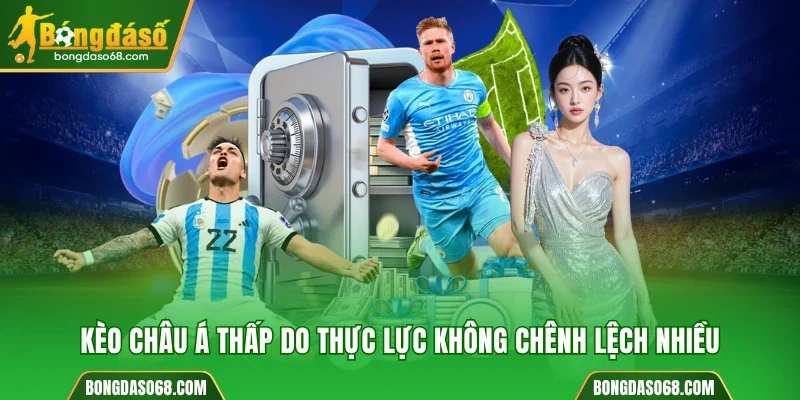 Kèo Châu Á thấp do thực lực không chênh lệch nhiều